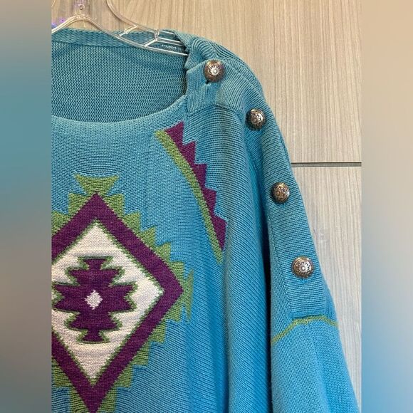 One Of A Kind  Designer Ann Tobias Poncho By ROJA Collection - Picture 2 of 12